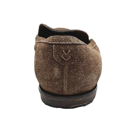 John Varvatos Distressed Suede Loafers - Brown | 10 - Picture 9 of 14